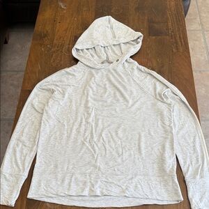 Athleta Men's Heather Gray Hooded Sweater size M(tall)